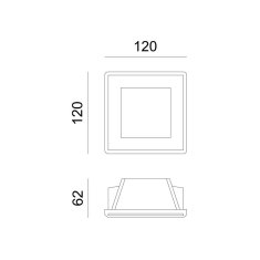 ACA ACA Lighting Gypsum zapuštěné bodové sádrové svítidlo G9001GC