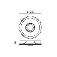 ACA ACA Lighting Gypsum zapuštěné bodové sádrové svítidlo G90401C