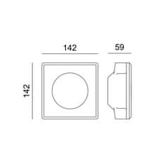 ACA ACA Lighting Gypsum zapuštěné bodové sádrové svítidlo G90451C