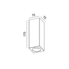 ACA ACA Lighting Gypsum stropní sádrové svítidlo G95201C