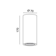 ACA ACA Lighting Gypsum stropní sádrové svítidlo G95231C