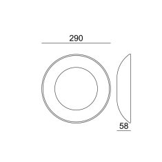 ACA ACA Lighting Gypsum LED sádrové svítidlo G9525LED