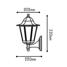 ACA ACA Lighting Garden lantern venkovní nástěnné svítidlo HI6021R