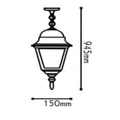 ACA ACA Lighting Garden lantern venkovní závěsné svítidlo HI6045GB