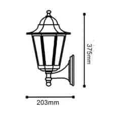 ACA ACA Lighting Garden lantern venkovní nástěnné svítidlo HI6171GB