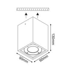 ACA ACA Lighting Garden stropní venkovní svítidlo MK163130SW