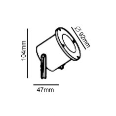 ACA ACA Lighting Garden Spot venkovní bodové svítidlo BT9013B