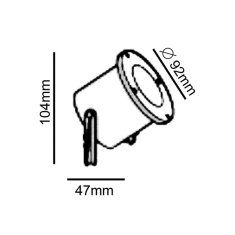 ACA ACA Lighting Garden Spot venkovní bodové svítidlo BT9013GBR