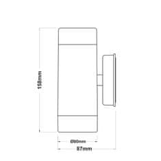 ACA ACA Lighting Garden Spot venkovní bodové nástěnné svítidlo SL7031B