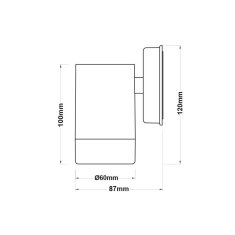 ACA ACA Lighting Garden Spot venkovní bodové nástěnné svítidlo SL7032B