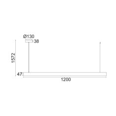 ACA ACA Lighting závěsné svítidlo LED 15W dřevo 3000K 1440lm D4.7X120XH157CM MQ81PLED15120