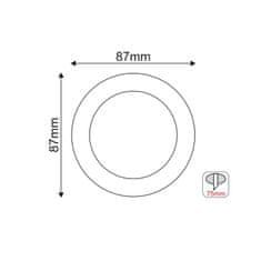 ACA ACA Lighting zapuštěné svítidlo GU10 bílá plus černá hliník GLGU1WB