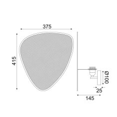 ACA ACA Lighting nástěnné svítidlo 1XE27 SKYROS ratan 42X38X15CM TF20851WN