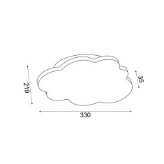 ACA ACA Lighting nástěnné svítidlo LED 10W 3000K 800lm bílá MDF 33X3,5X22CM HOLM A ZM44LEDW33W