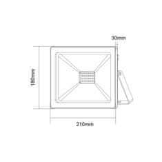 ACA ACA Lighting LED SMD FLOOD venkovní reflektor IP66 70W 4000K 6250Lm 230V RA80 Q7040