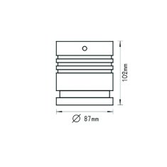 ACA ACA Lighting venkovní stropní bodové svítidlo 9018 IP65 GU10 XF9018GU10