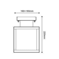 ACA ACA Lighting bílé venkovní stropní svítidlo CELIA 1XE27 IP44 čiré sklo CELIA1CWH