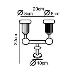 ACA ACA Lighting venkovní bodové svítidlo PAR38 2xE27 No78-B AC.045GL78