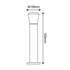 ACA ACA Lighting E27 venkovní stojací svítidlo 230V tmavě šedá IP54 MAX.40W LG5951G-500