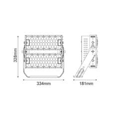 ACA ACA Lighting LED HIGH POWER FLOOD reflektor 240W, 37200lm, 5000K, 60°, 230V AC , IP66, IK10 GLAD2405060