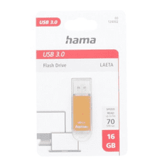 Hama FleshPen Laeta, USB 3.0, 16 GB, 70 MB/s, hnědá