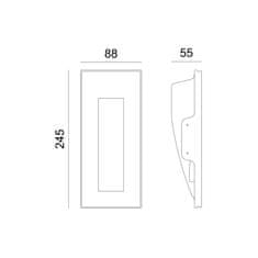 ACA ACA Lighting Gypsum zapuštěné sádrové svítidlo G8011MR