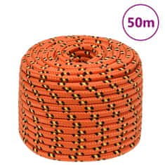 Vidaxl Lodní lano oranžové 14 mm 50 m polypropylen