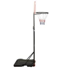 Vidaxl Basketbalový koš bílý 216–250 cm polyethylen