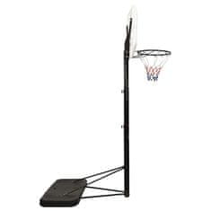 Vidaxl Basketbalový koš bílý 258–363 cm polyethylen