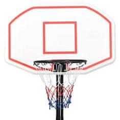 Vidaxl Basketbalový koš bílý 258–363 cm polyethylen