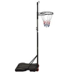 Vidaxl Basketbalový koš s průhlednou deskou 216 x 250 cm polykarbonát