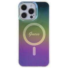 Guess hard silikonový kryt iPhone 15 PRO 6.1" black IML Iridescent MagSafe