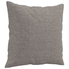 Vidaxl 2místná pohovka s polštáři taupe 120 cm textil