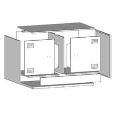 Vidaxl TV skříňky 2 ks růžové 67 x 39 x 44 cm ocel