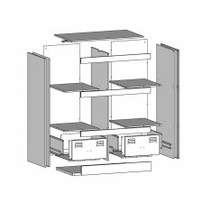 Vidaxl Highboard hořčicově žlutý 67 x 39 x 95 cm ocel