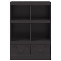 Vidaxl Highboard černý 67 x 39 x 95 cm ocel