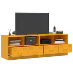 Vidaxl TV skříňky 2 ks hořčicově žluté 67 x 39 x 44 cm ocel