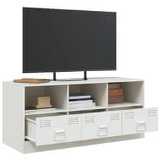 Vidaxl TV skříňka bílá 99 x 39 x 44 cm ocel