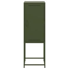 Vidaxl Skříň highboard olivově zelená 36 x 39 x 107 cm ocel