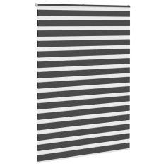 Vidaxl Zebra roleta černá 160x230 cm šířka látky 155,9 cm polyester