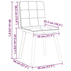 Vidaxl Jídelní židle 2 ks tmavě šedé textil