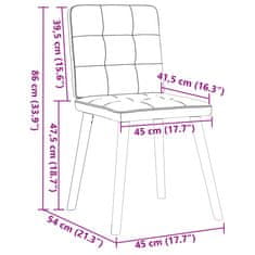 Vidaxl Jídelní židle 4 ks černé textil