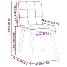 Vidaxl Jídelní židle 4 ks světle šedé textil