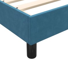 Vidaxl Box spring postel s matracemi tmavě modrá 180x210 cm samet