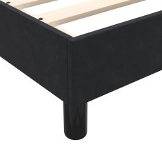 Vidaxl Box spring postel s matracemi černá 200x210 cm samet