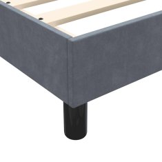 Vidaxl Box spring postel s matracemi tmavě šedá 200x210 cm samet