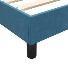 Vidaxl Box spring postel s matracemi tmavě modrá 200x210 cm samet