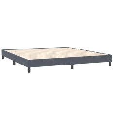 Vidaxl Box spring postel s matracemi tmavě šedá 200x210 cm samet