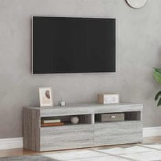 Vidaxl TV skříňky s LED osvětlením 2 ks šedé sonoma 60 x 35 x 40 cm