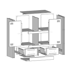 Vidaxl Highboard hořčicově žlutý 67 x 39 x 95 cm ocel